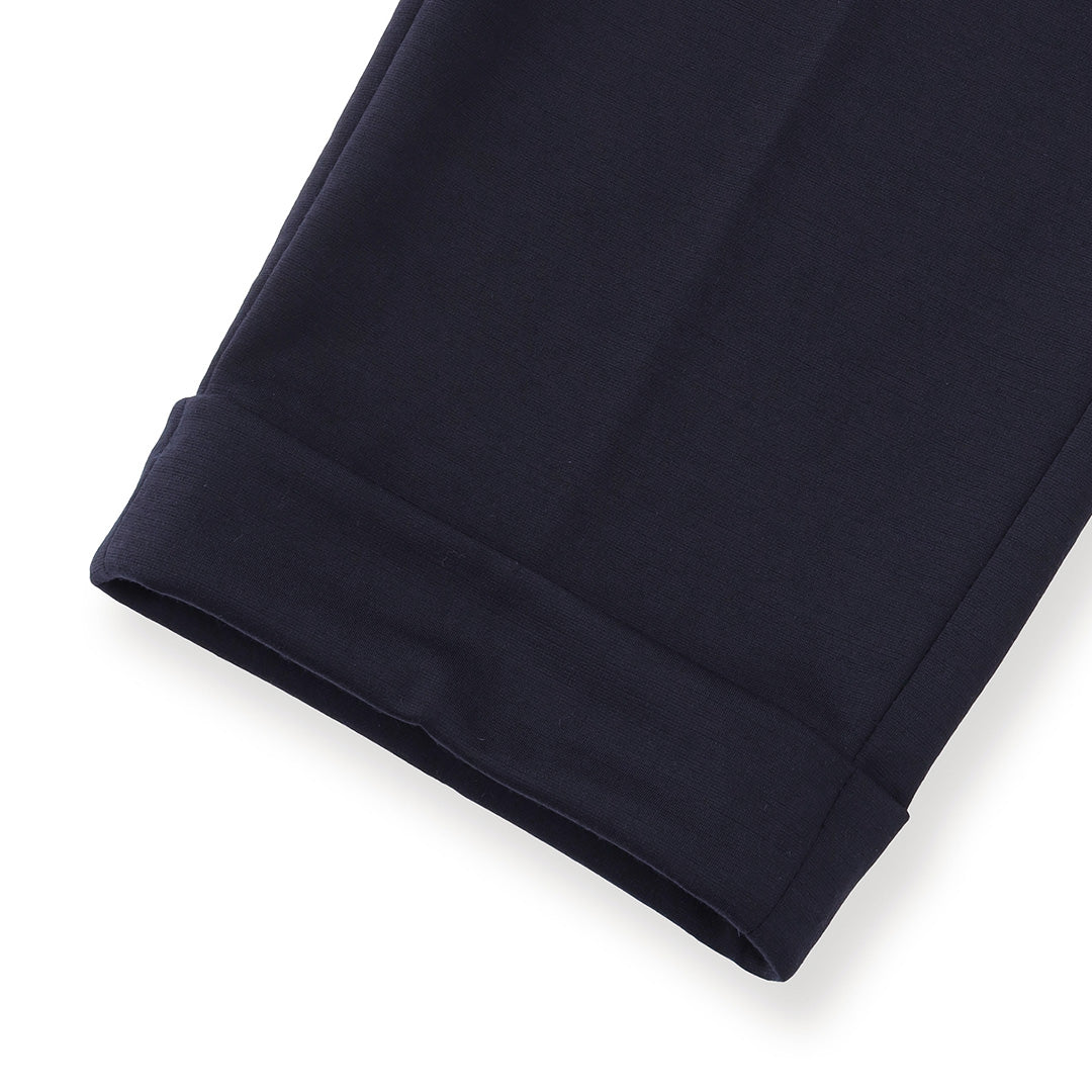 Wool Matte Twist Easy Trousers Color: Navy