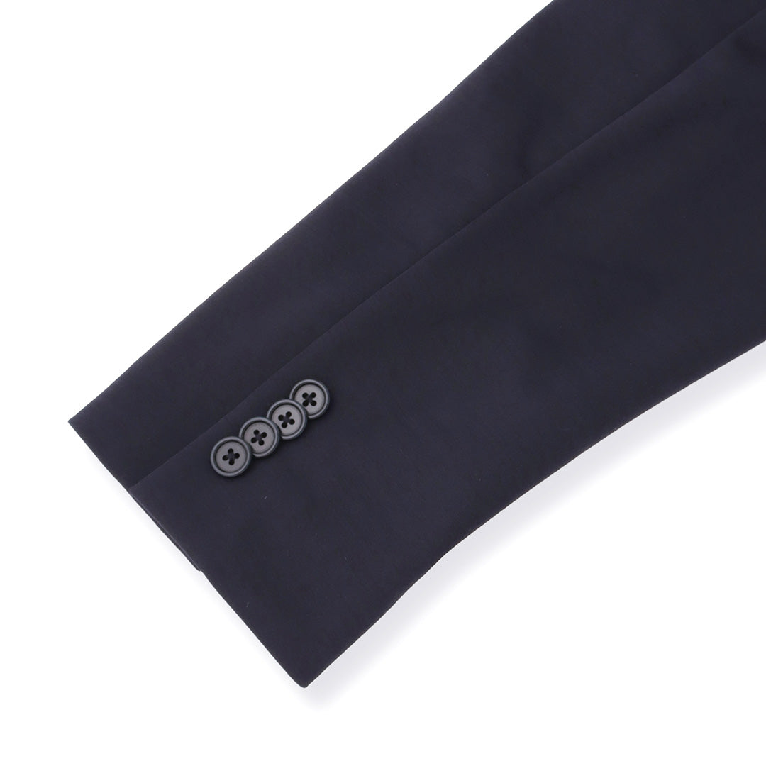 Wool Matte Twist Tailored Jacket Color: Navy