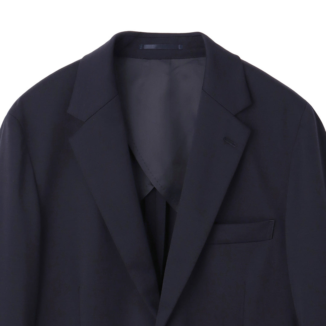 Wool Matte Twist Tailored Jacket Color: Navy