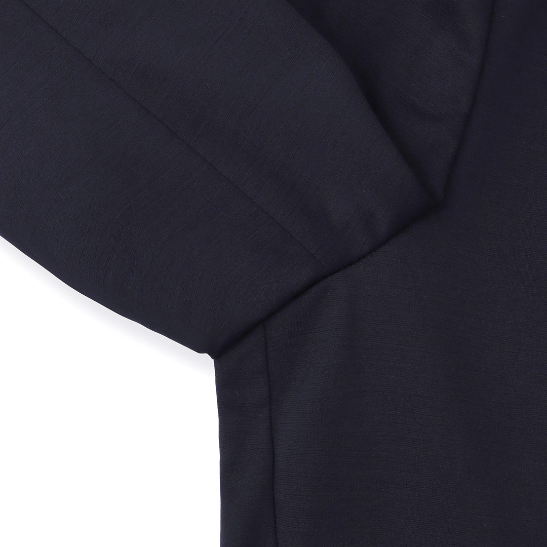 Wool Matte Twist Tailored Jacket Color: Navy