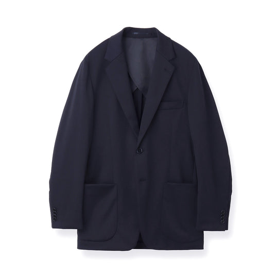 Wool Matte Twist Tailored Jacket Color: Navy
