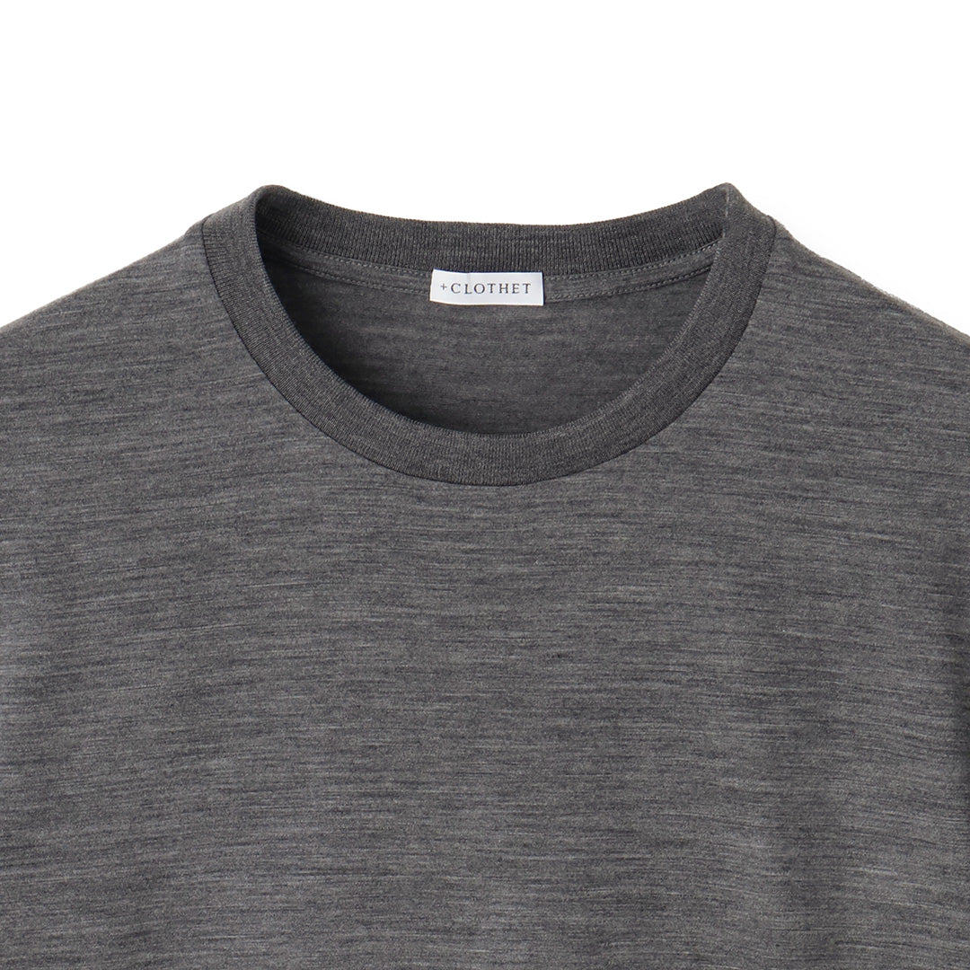 Wool Tailored T-shirt Color: Gray