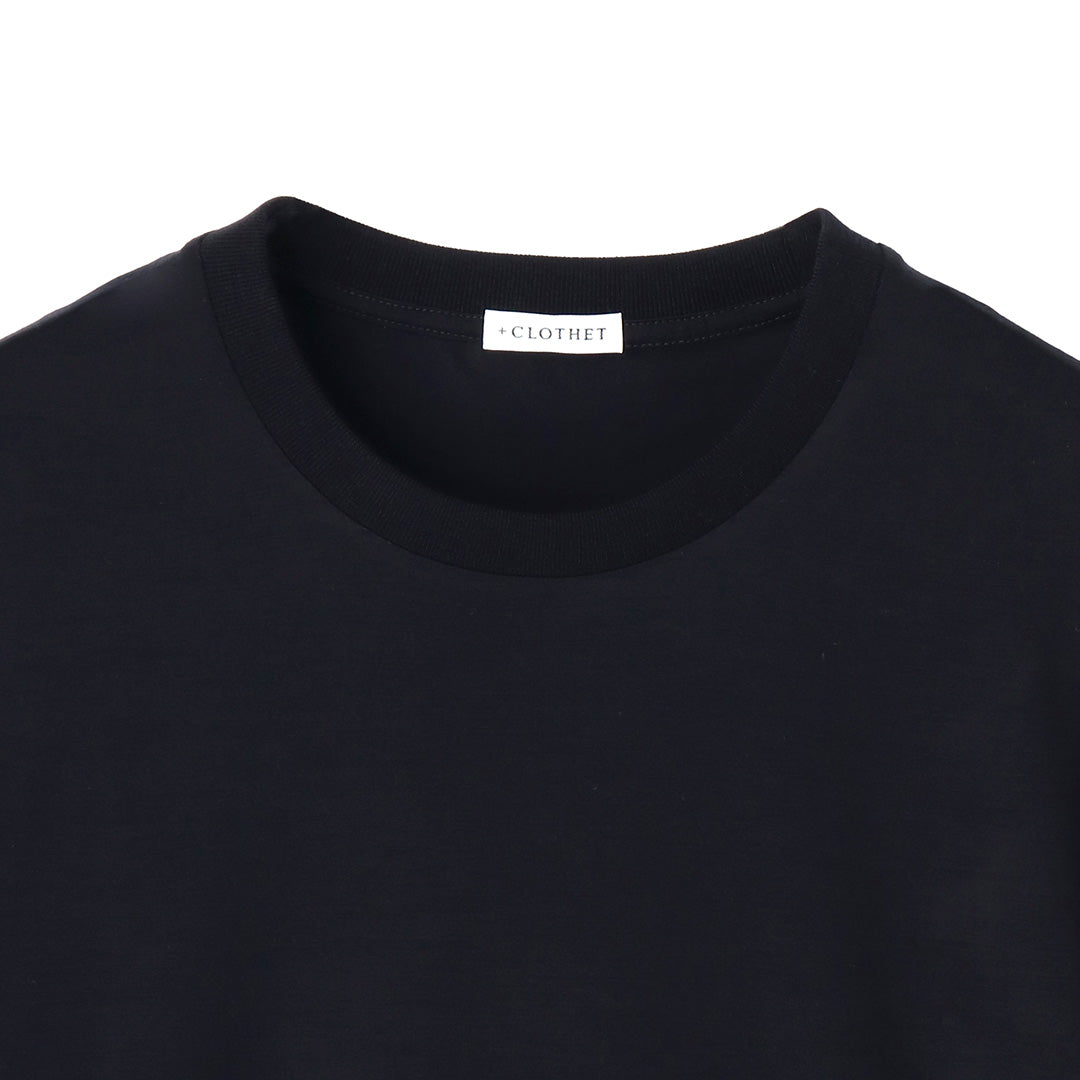 Wool Tailored T-shirt Color: Navy
