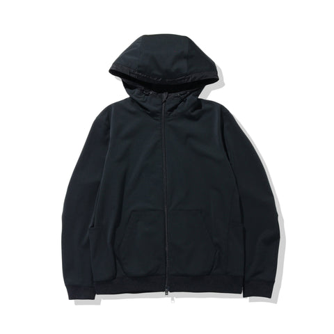 マットツイストジップアップフーディーブラックの商品画像