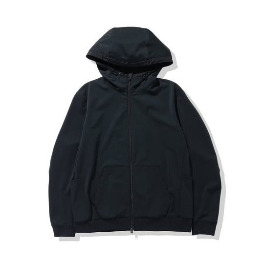 Matte Twist Zip Up Hoodie Color: Black