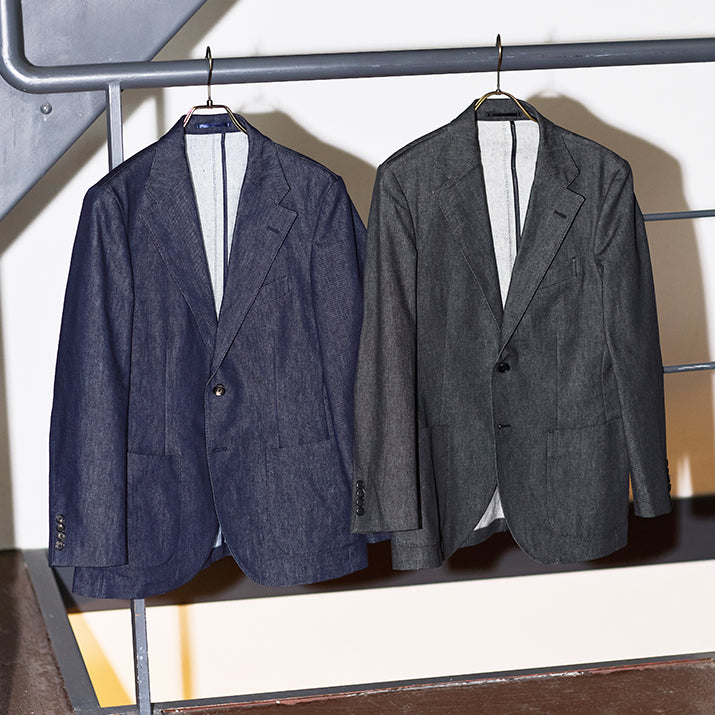 リアクティブデニムテーラードジャケット