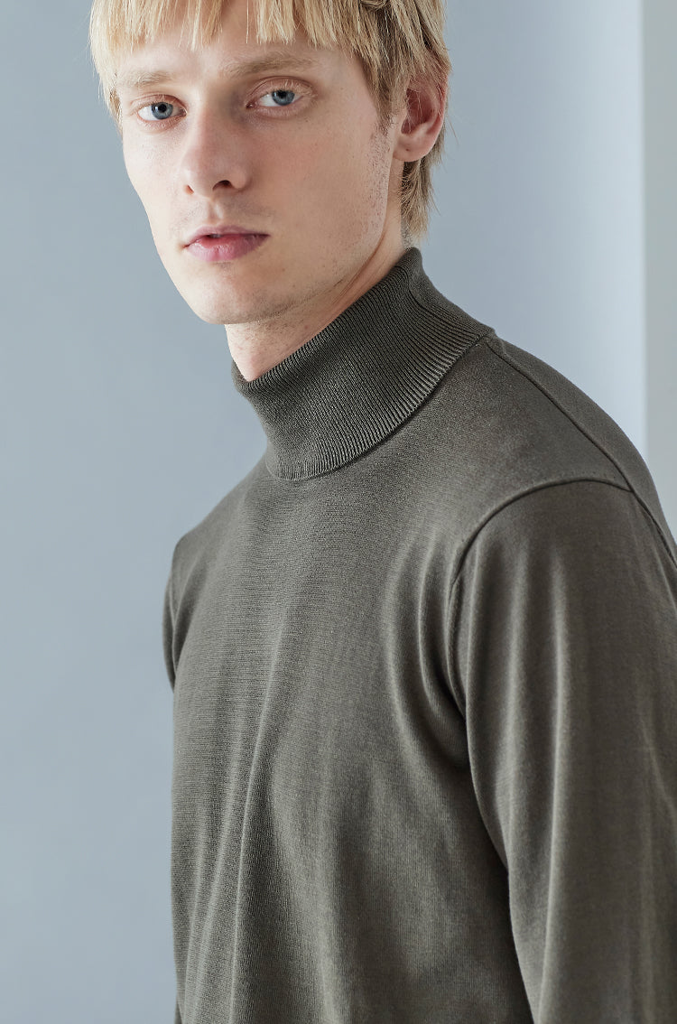 新品 BRIEFING 正規品 バイカラー CREW NECK KNIT