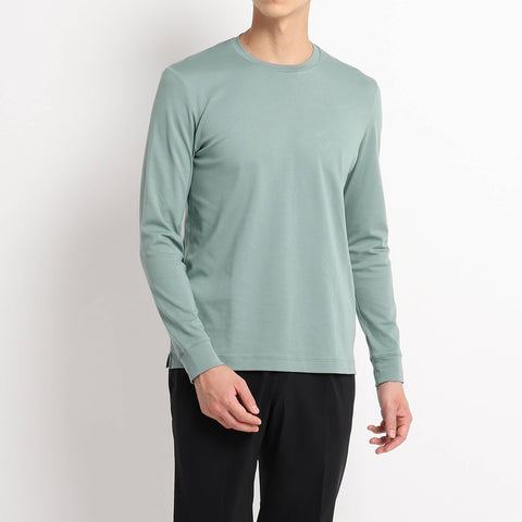 【+C定番】Tailored Long Sleeve T-shirt Color: Sage