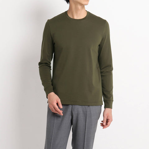 【+C定番】Tailored Long Sleeve T-shirt Color: Olive
