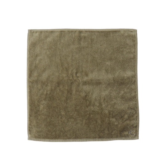 Towel Handkerchief Velvet Finish Color: Khaki