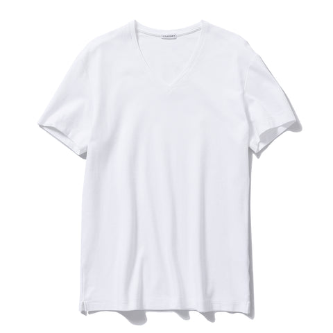 Tailored Vneck T-shirt Color: White
