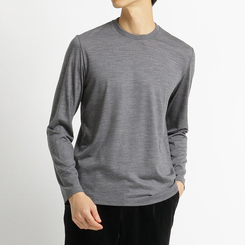 Wool Tailored Long Sleeve T-shirts