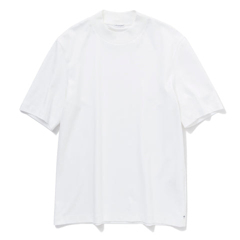 Tailored Mock Neck T-shirt Color: White