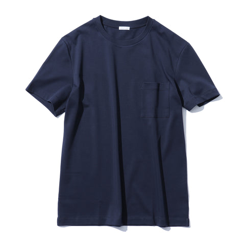 【+C定番】Tailored T-shirt（ポケット付き） Color: Navy