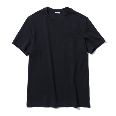 【+C定番】Tailored T-shirt（ポケット付き） Color: Black