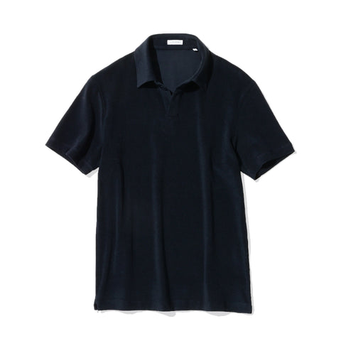 Micro Pile Skipper Shirt Color: Navy