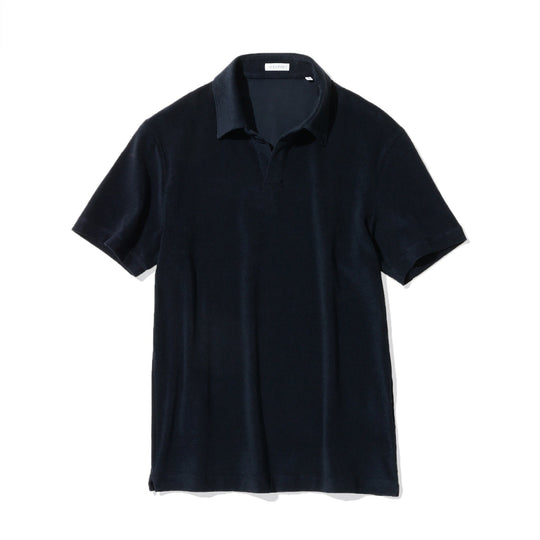 Micro Pile Skipper Shirt Color: Navy