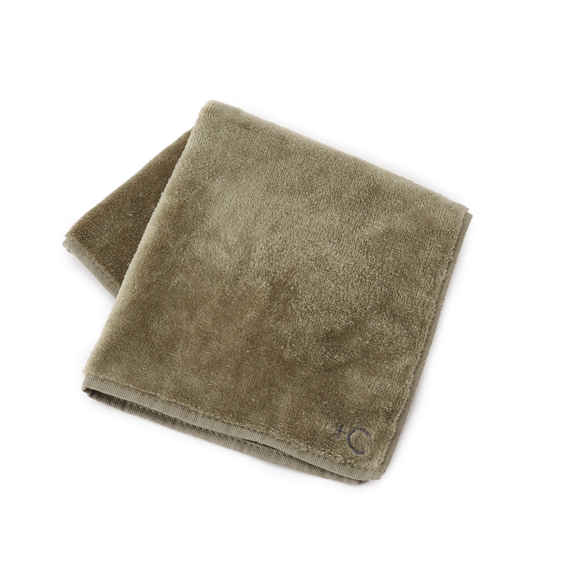 Towel Handkerchief Velvet Finish Color: Khaki