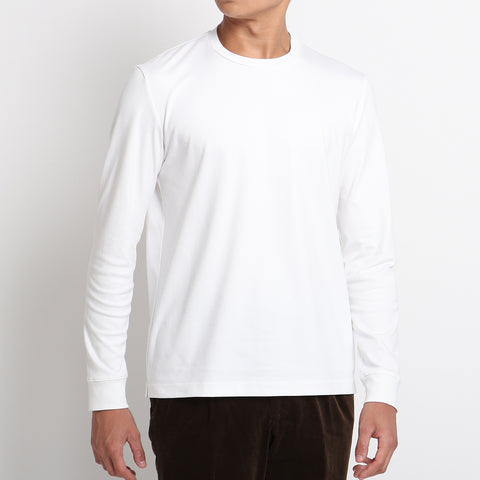 【+C定番】Tailored Long Sleeve T-shirt Color: White