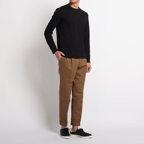 【+C定番】Tailored Long Sleeve T-shirt Color: Black