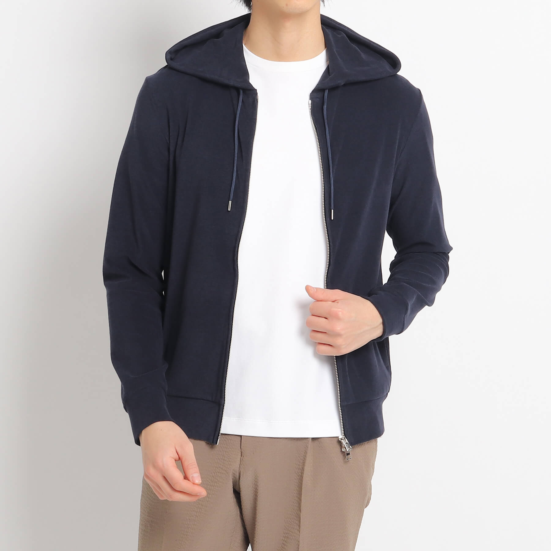Micro Pile Hoodie Color: Navy