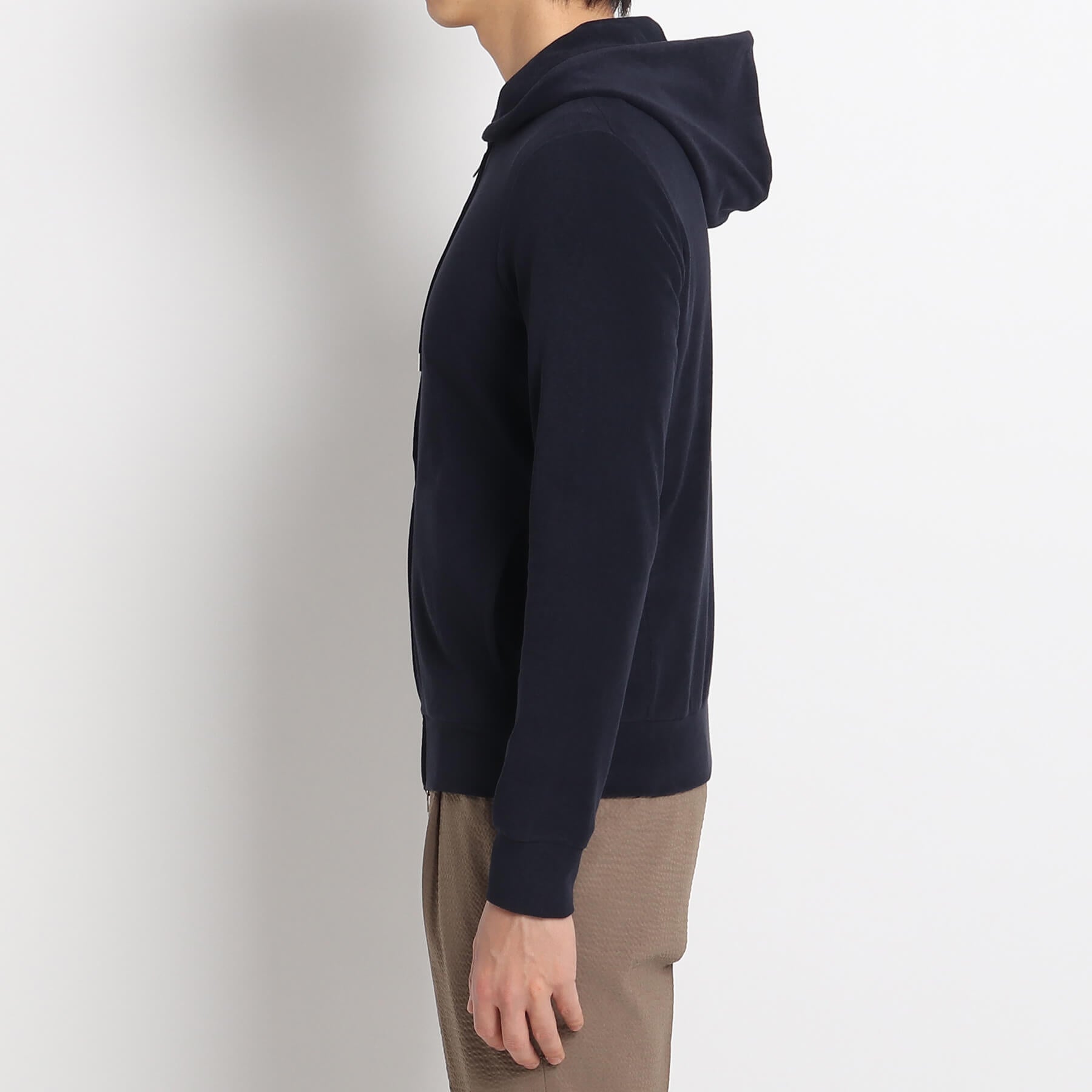 Micro Pile Hoodie Color: Navy
