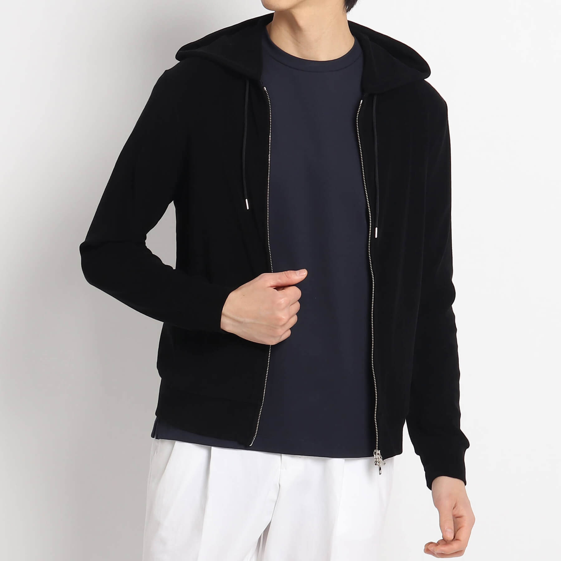 Micro Pile Hoodie Color: Black