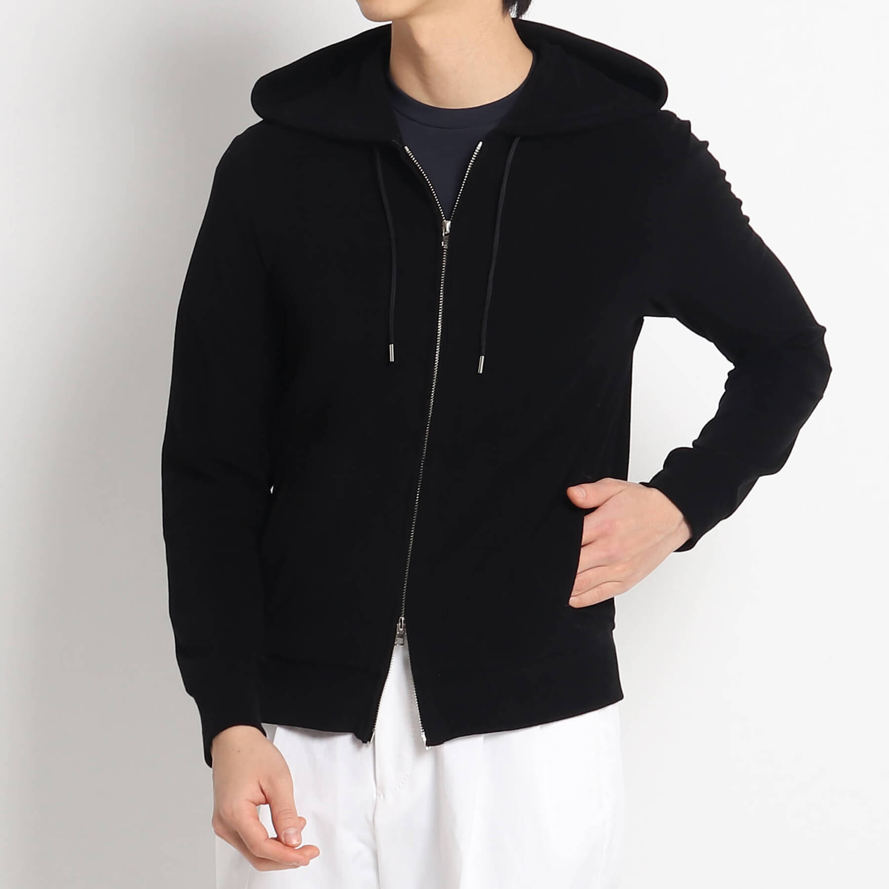 Micro Pile Hoodie Color: Black