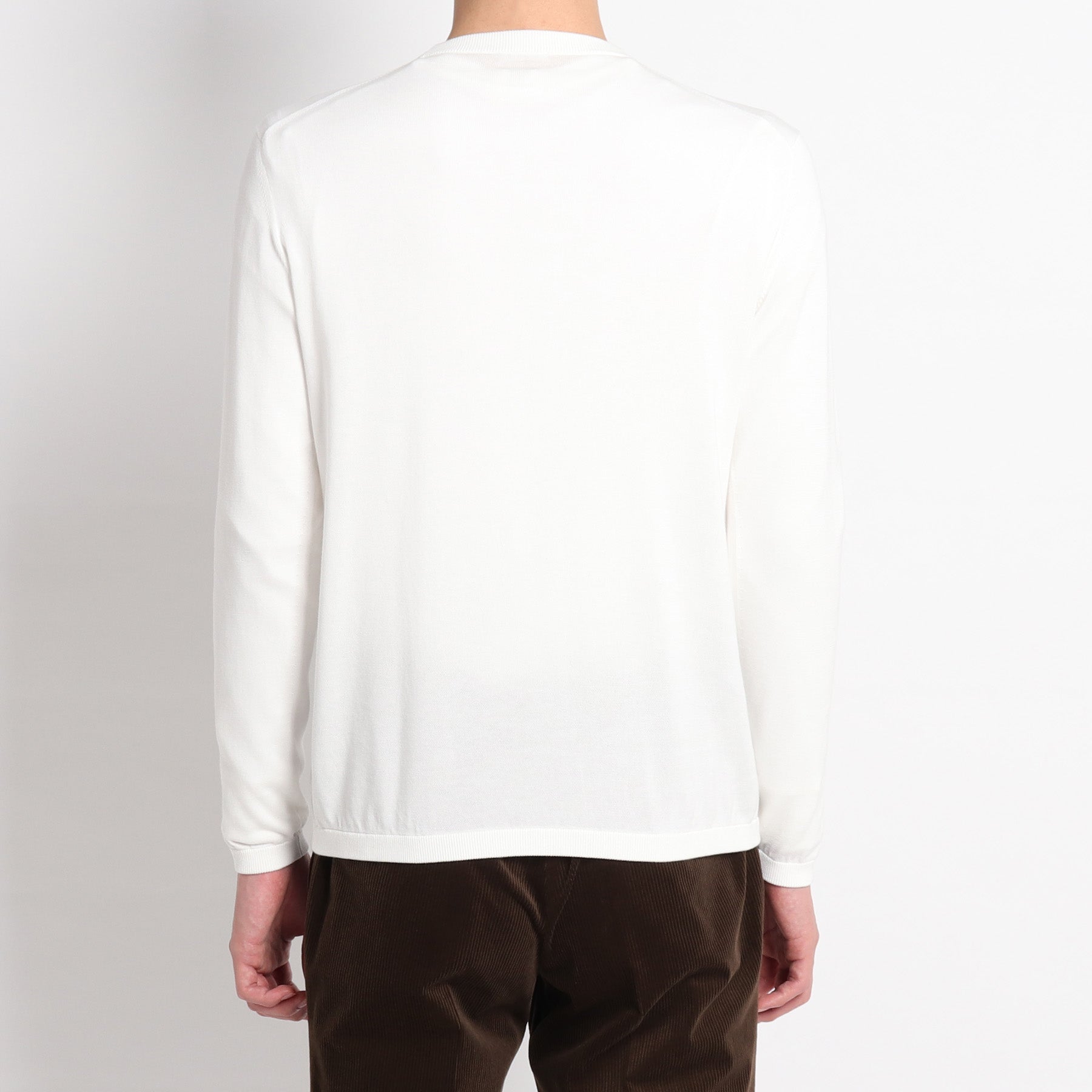 Crew Neck Knit Color: White