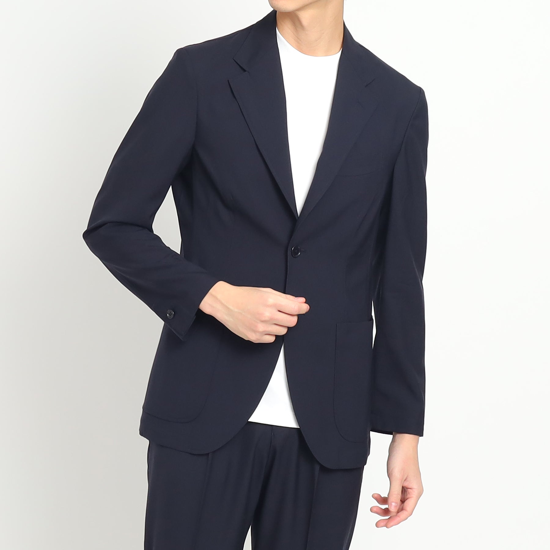 E*a様 【新品】ebure 25SS トロピカルウール ジャケット ネイビー E*a