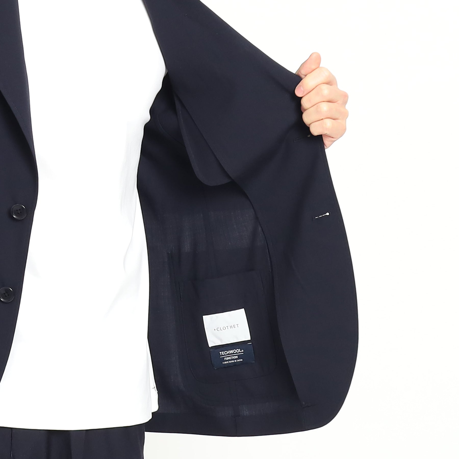 テックウール®トロピカルイージージャケット ネイビー | ＋CLOTHET ONLINE