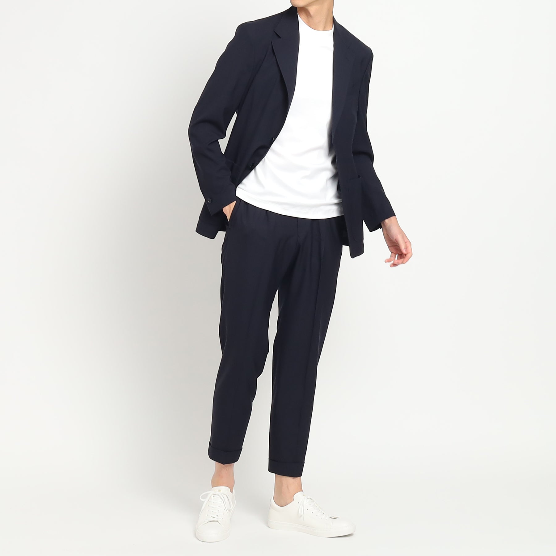 Tropical Easy Jacket Color: Navy