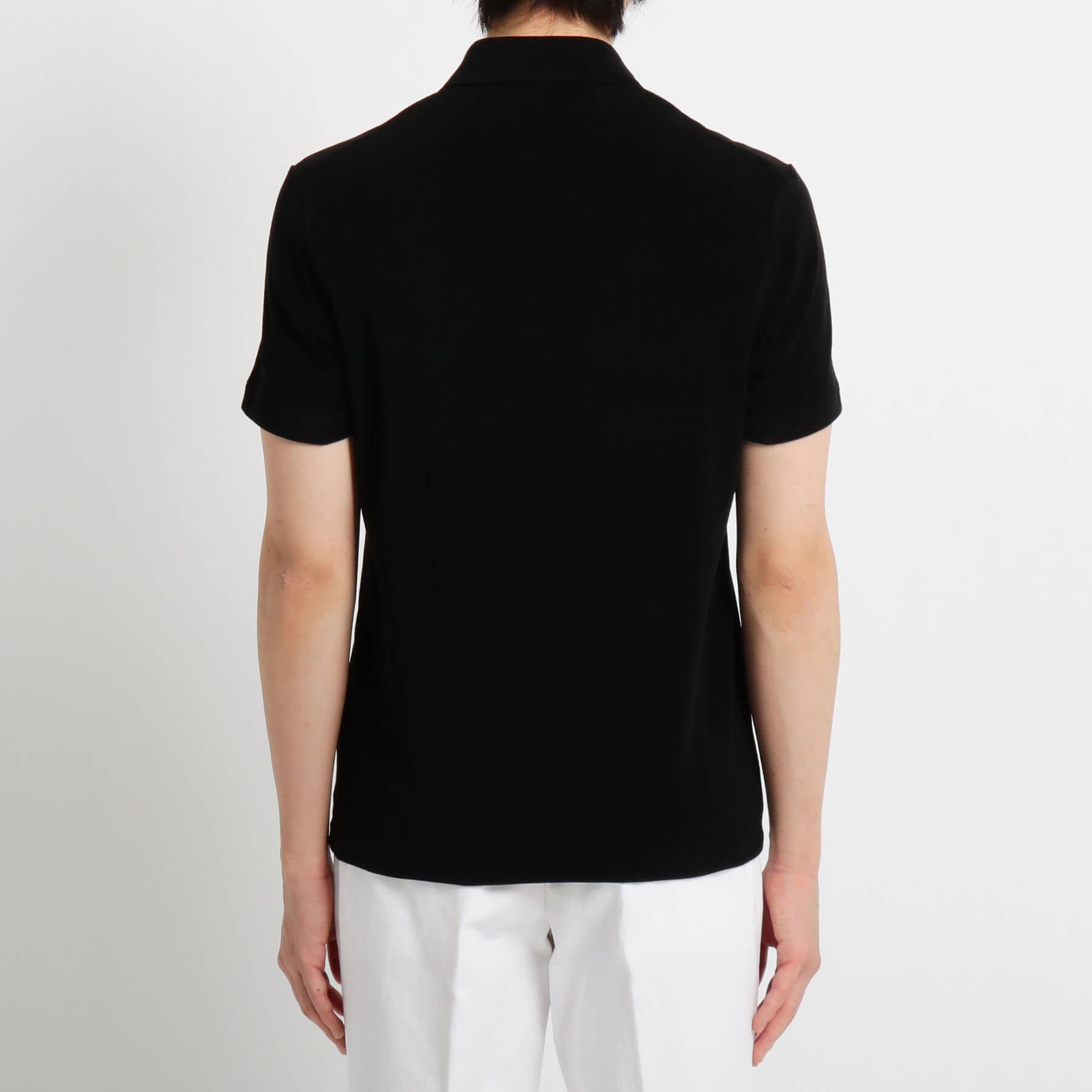 Micro Pile Skipper Shirt Color: Black