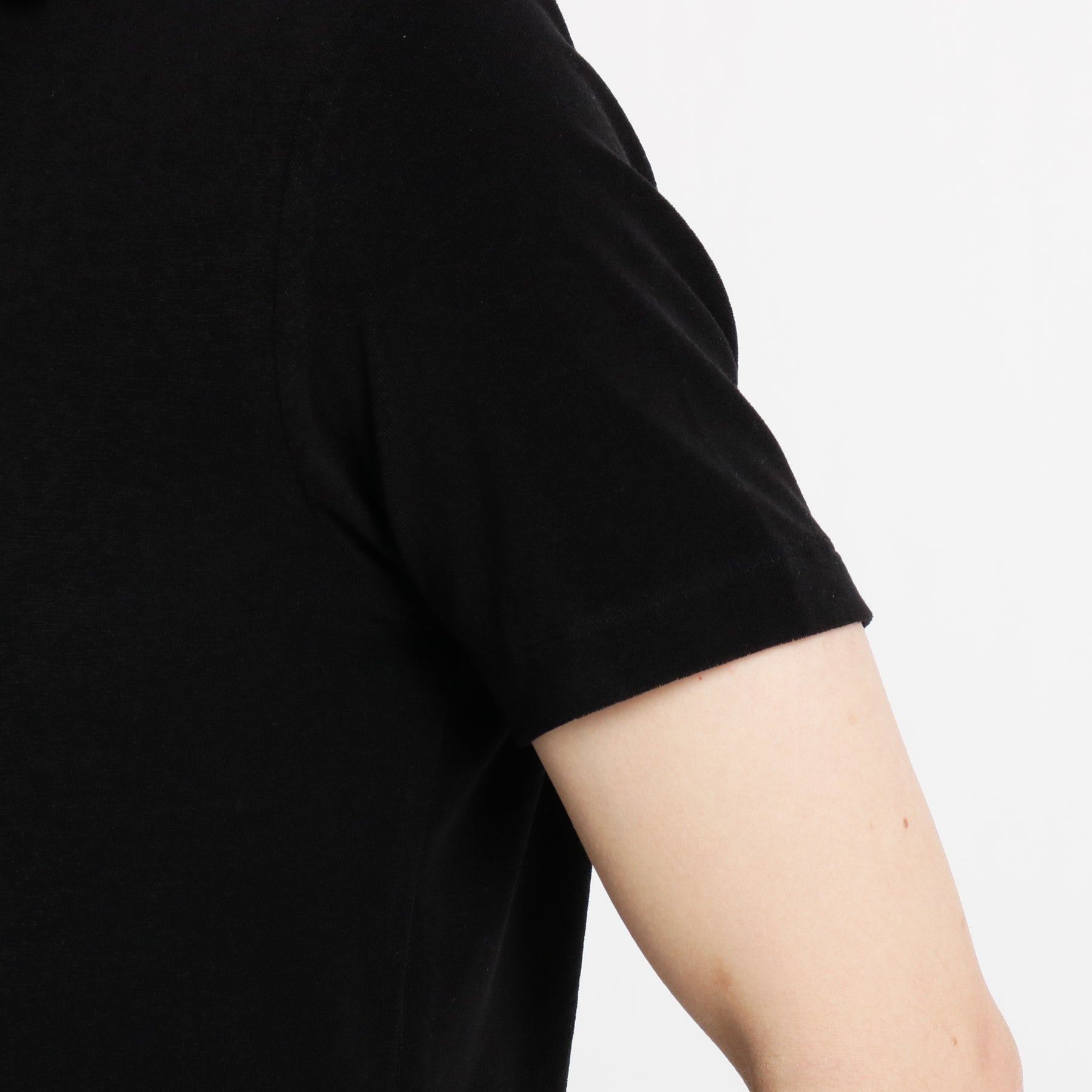 Micro Pile Skipper Shirt Color: Black