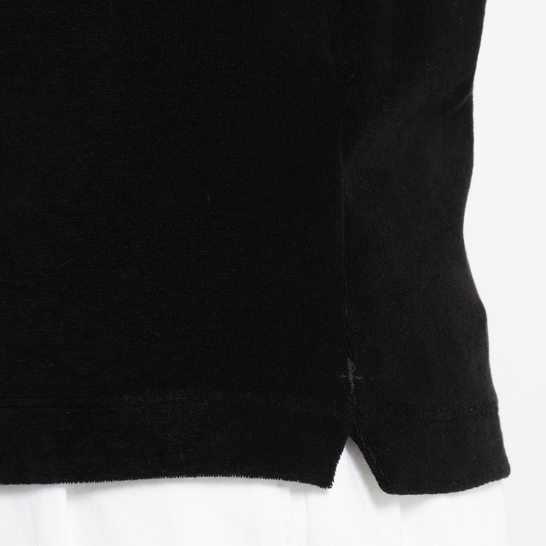 Micro Pile Skipper Shirt Color: Black