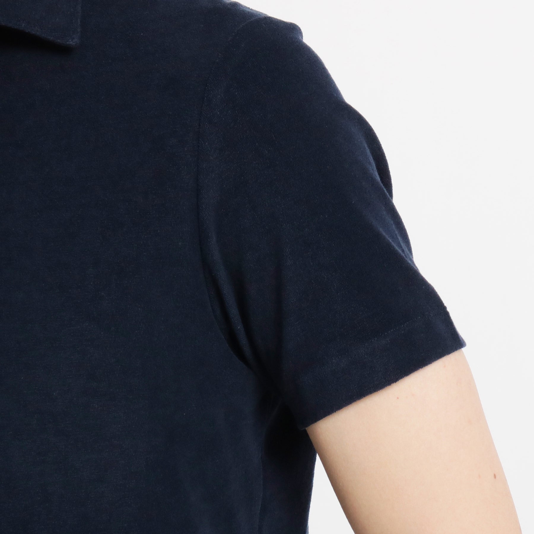 Micro Pile Skipper Shirt Color: Navy