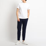 【+C定番】Tailored T-shirt（フライス襟） Color: White