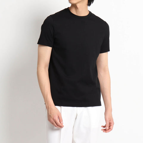 SUVIN PLATINUM & Silk Tailored T-shirt Color: Black