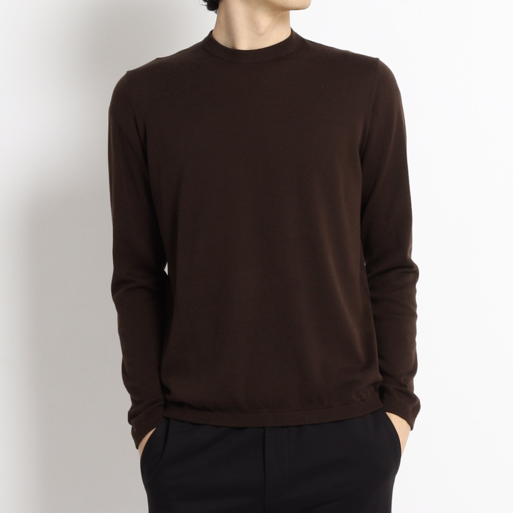 Crew Neck Knit Color: Oak