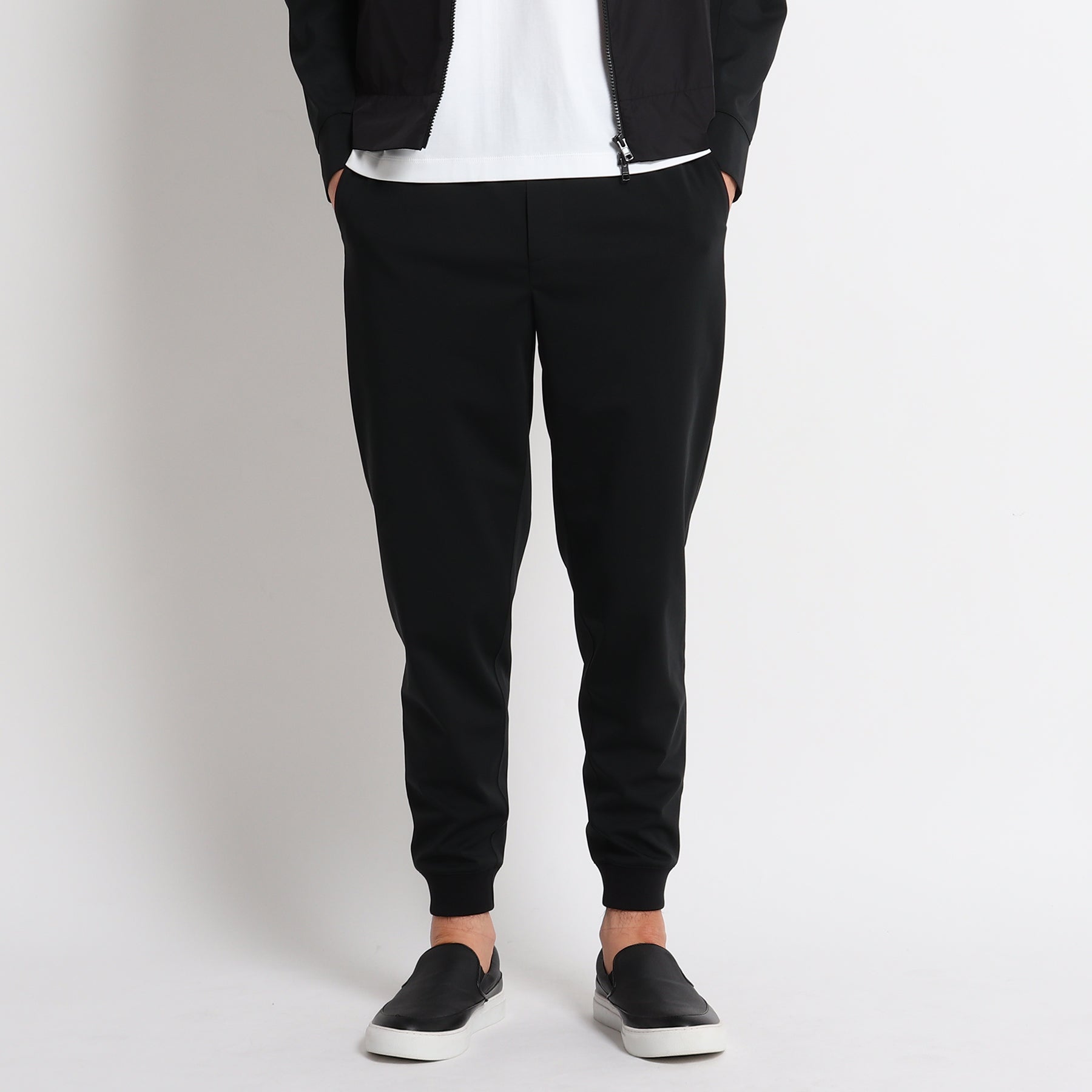 Matte Twist Jogger Pants Color: Black