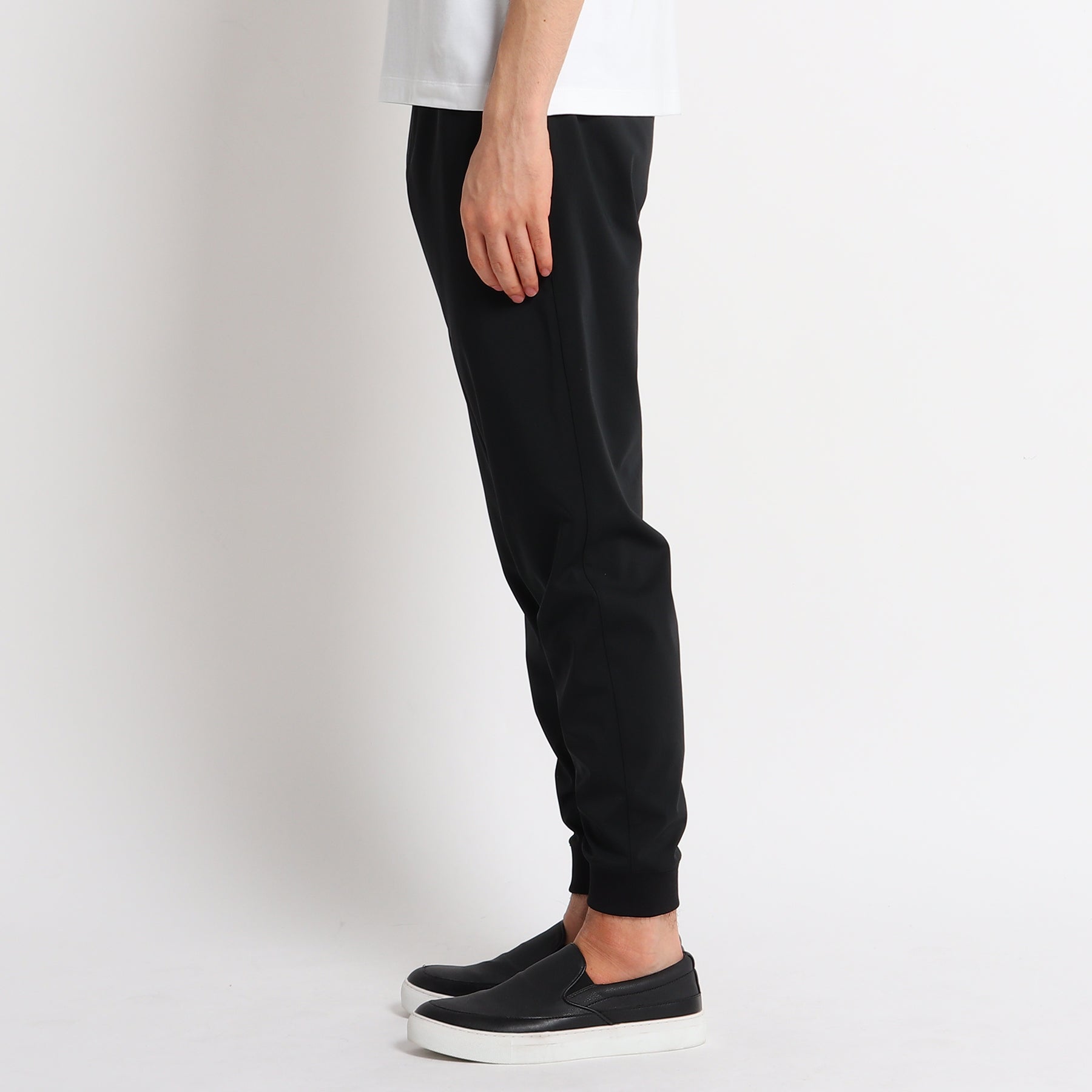 Matte Twist Jogger Pants Color: Black
