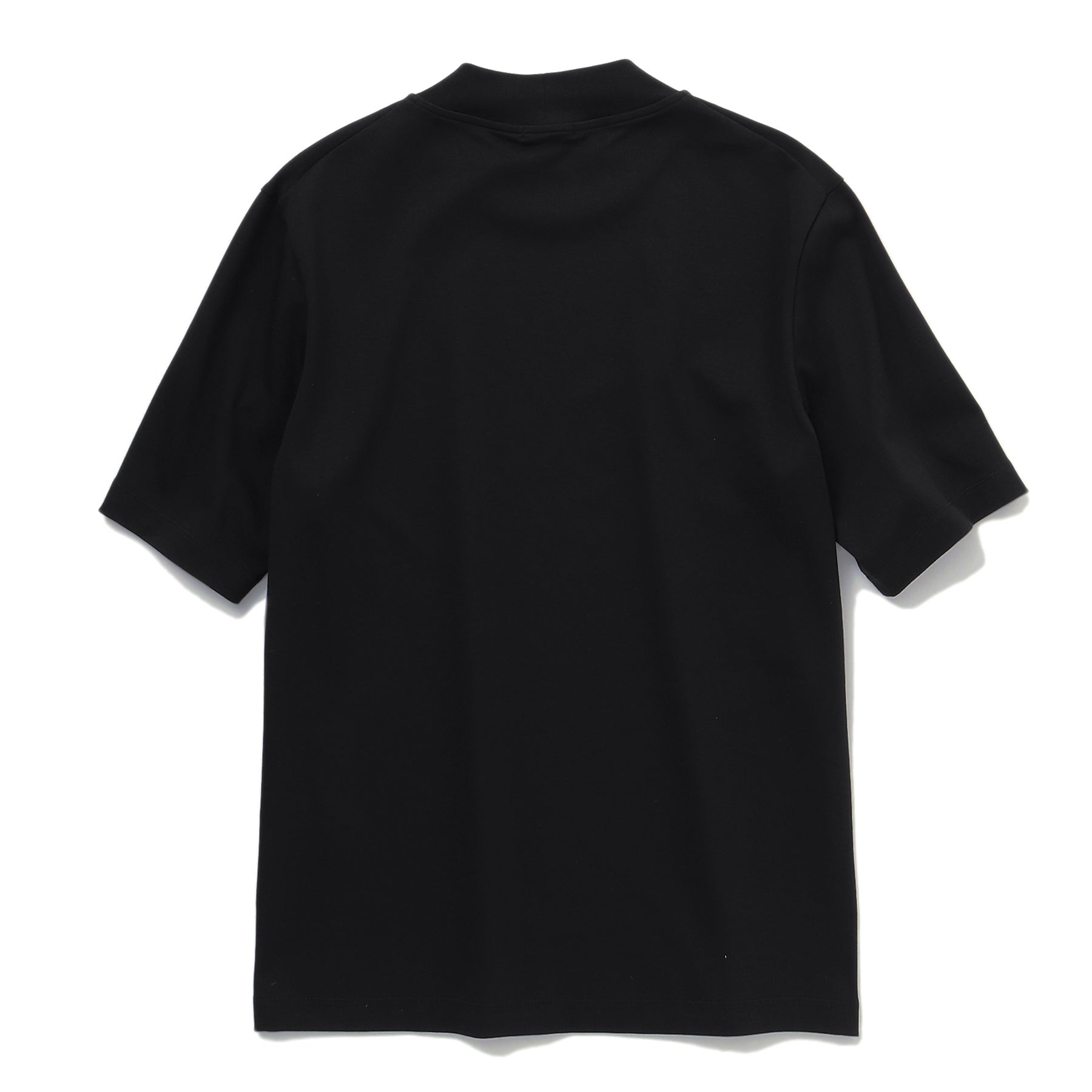 Tailored Mock Neck T-shirt Color: Black
