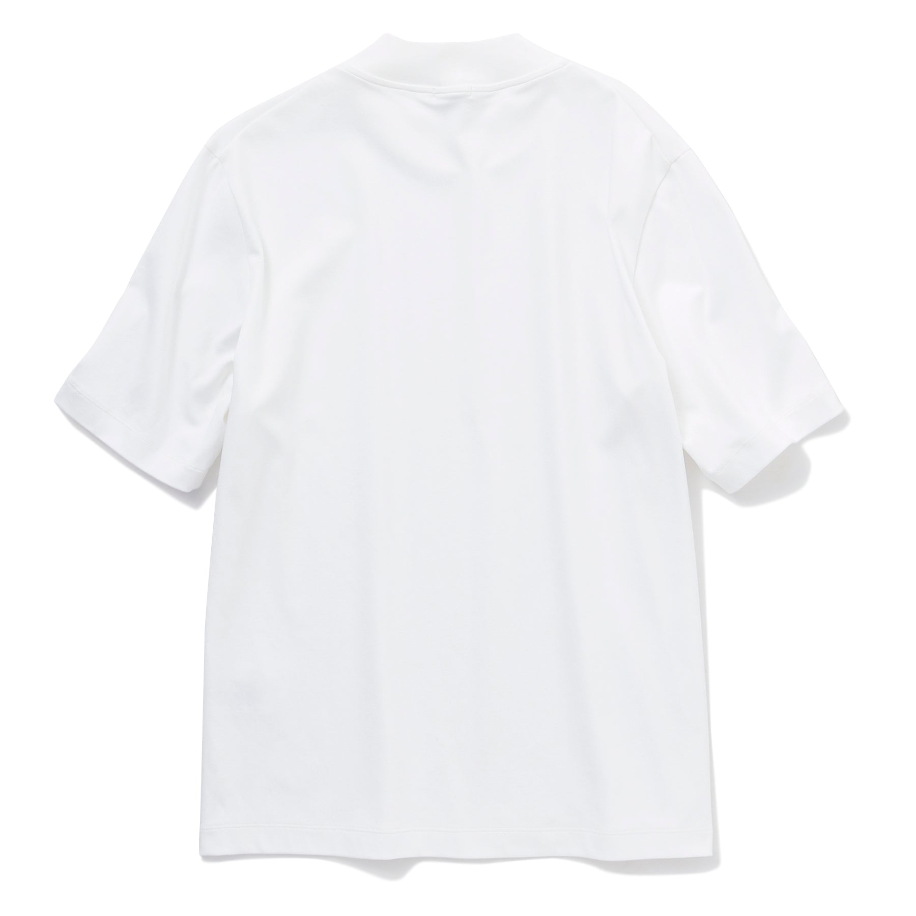Tailored Mock Neck T-shirt Color: White