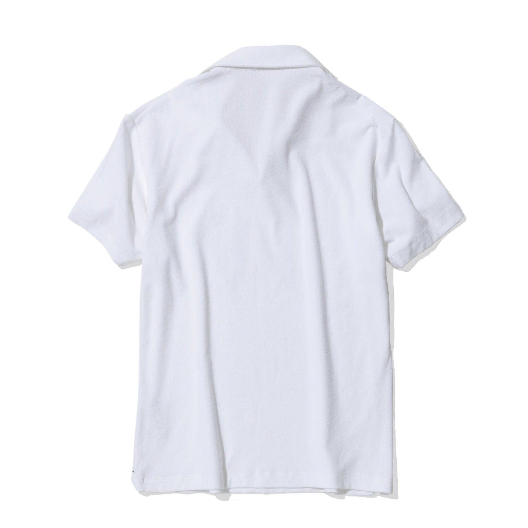 Micro Pile Skipper Shirt Color: White – ＋CLOTHET ONLINE