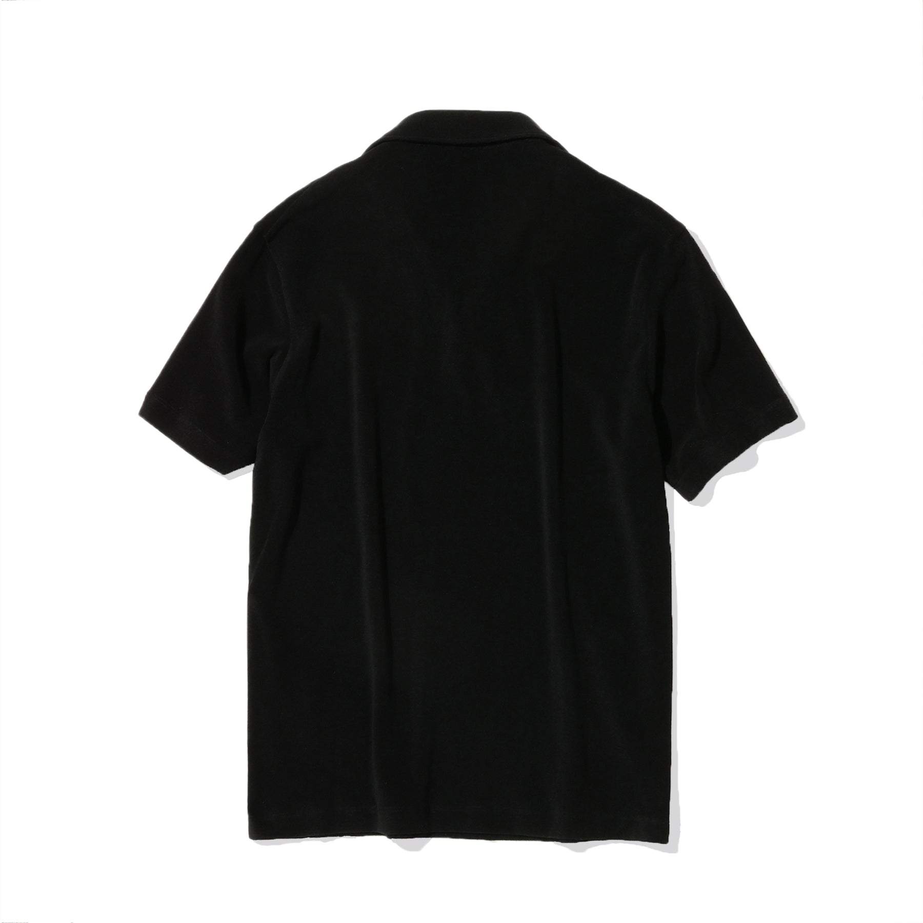 Micro Pile Skipper Shirt Color: Black