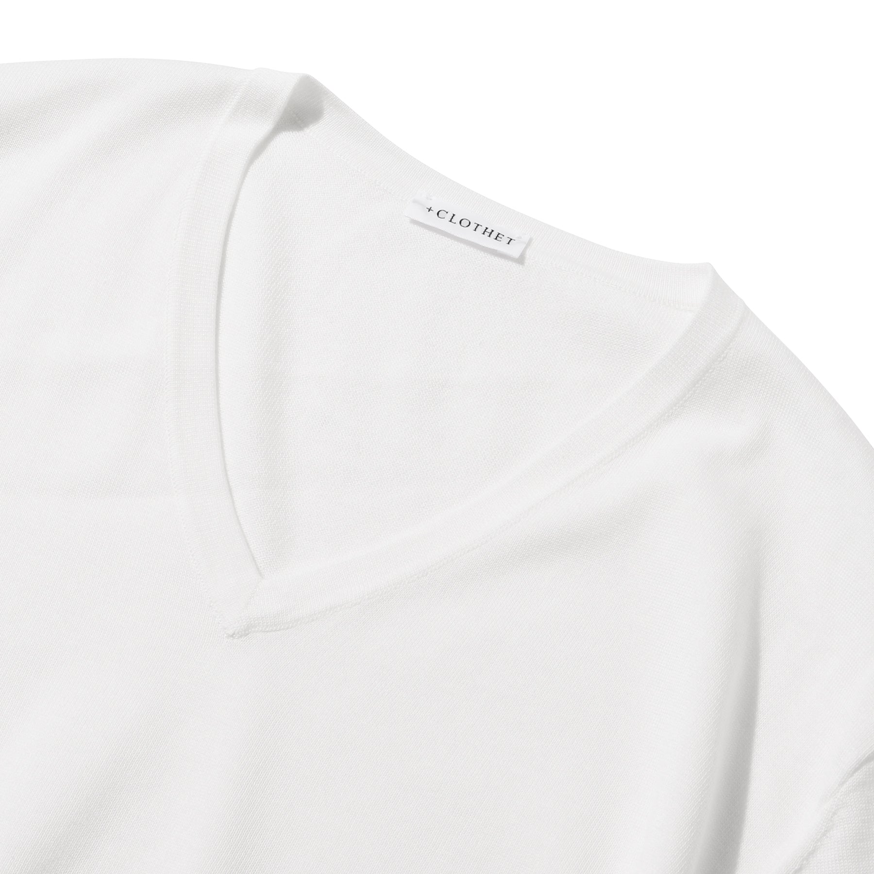 Vneck Knit Color: White