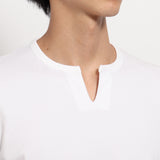 Tailored Key neck Long Sleeve T-shirt