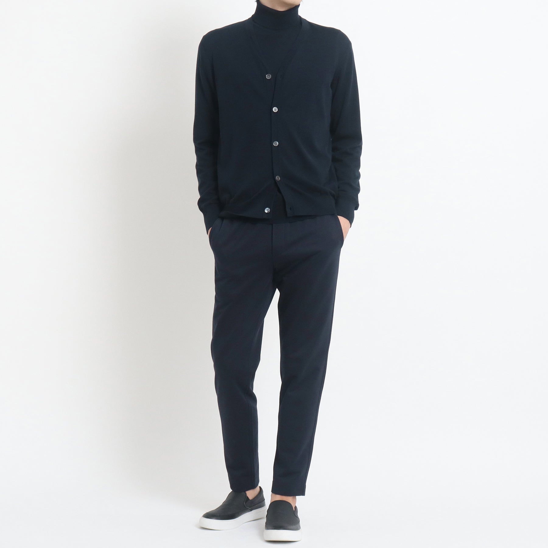 スビンプラチナム ニットカーディガン ネイビー | ＋CLOTHET ONLINE