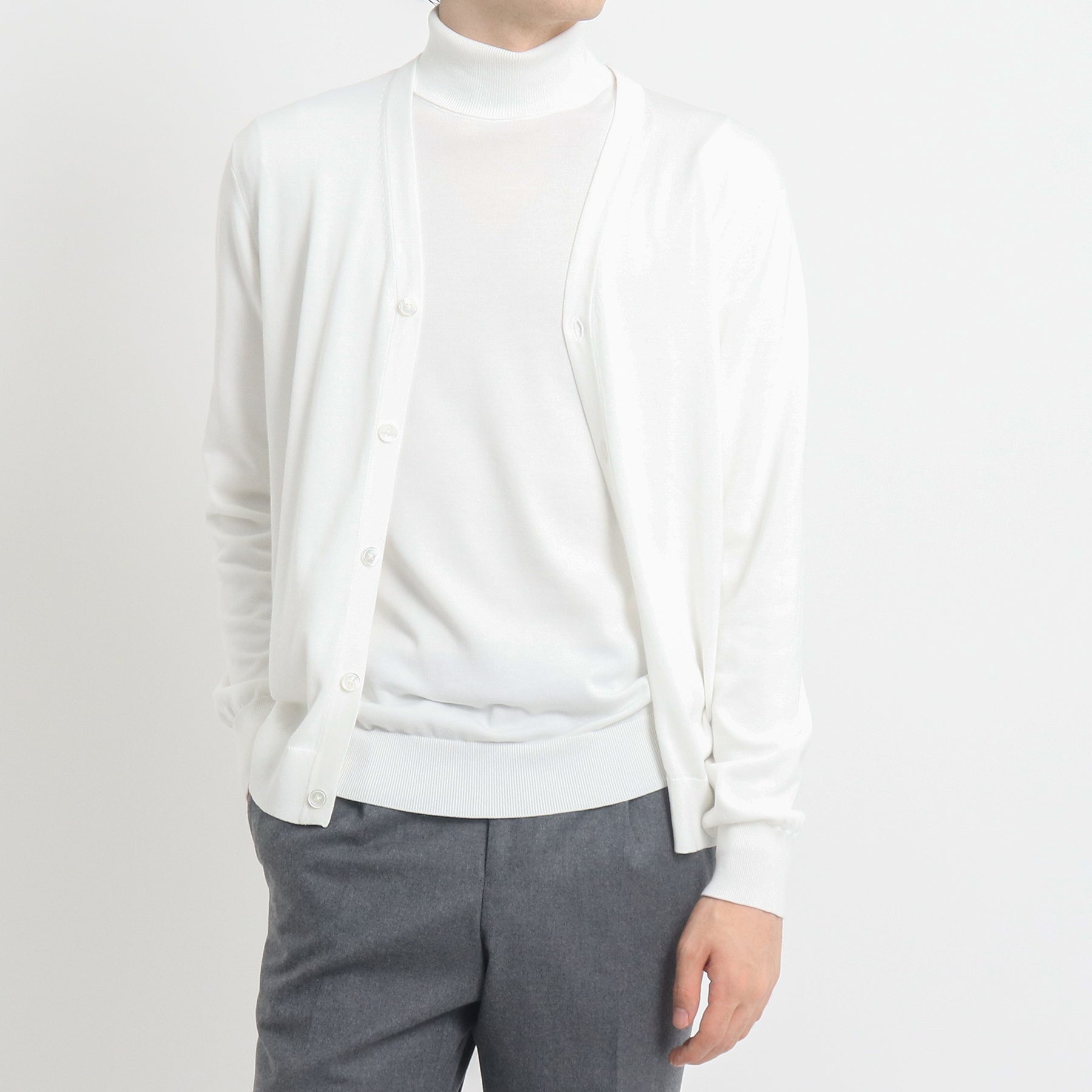 Knit Cardigan Color: White