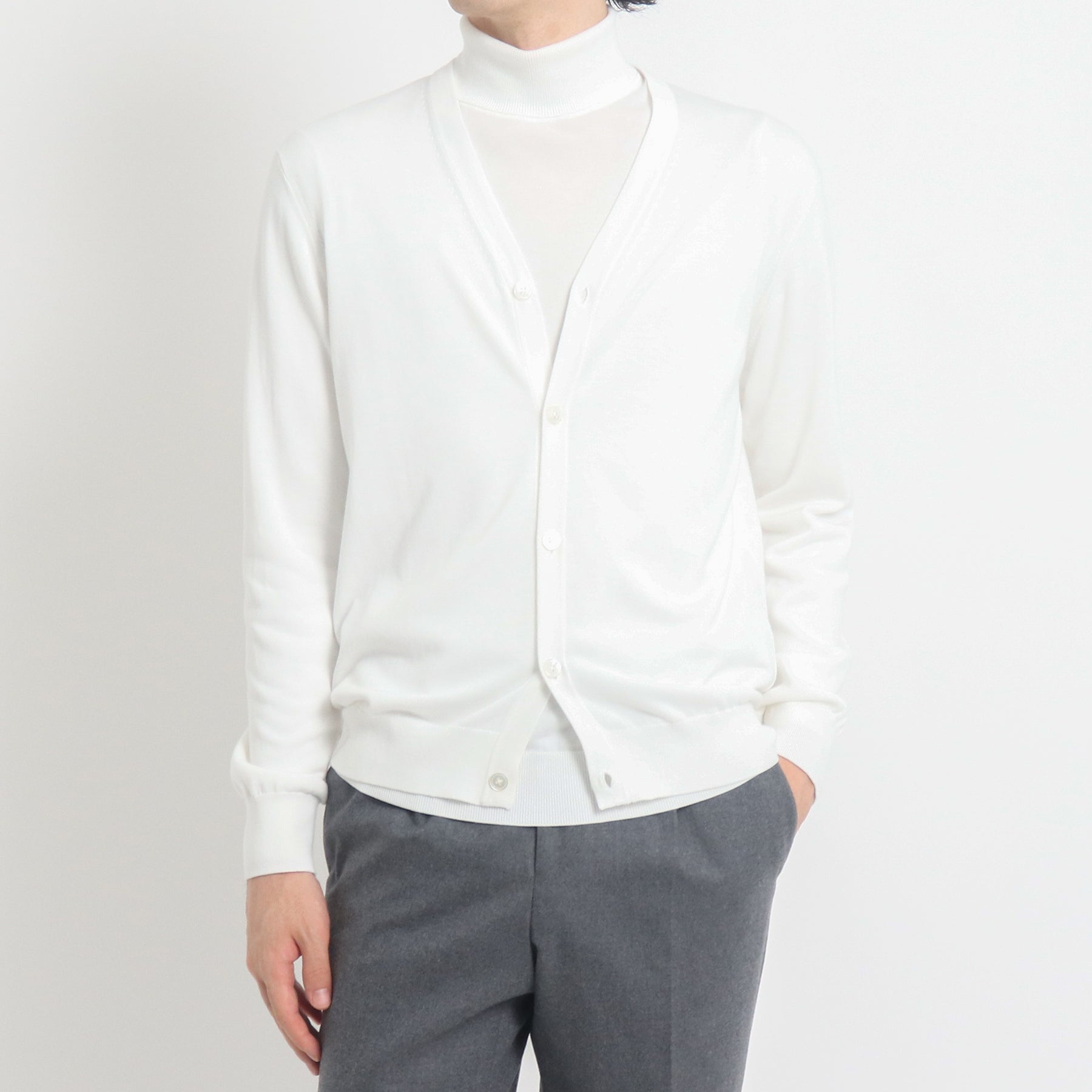 Knit Cardigan Color: White